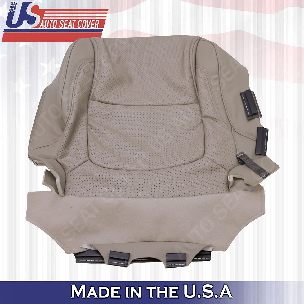 Thumbnail: 2011 - 2015 Ford Explorer FRONT SET leather Perf.  Seat Cover Stone