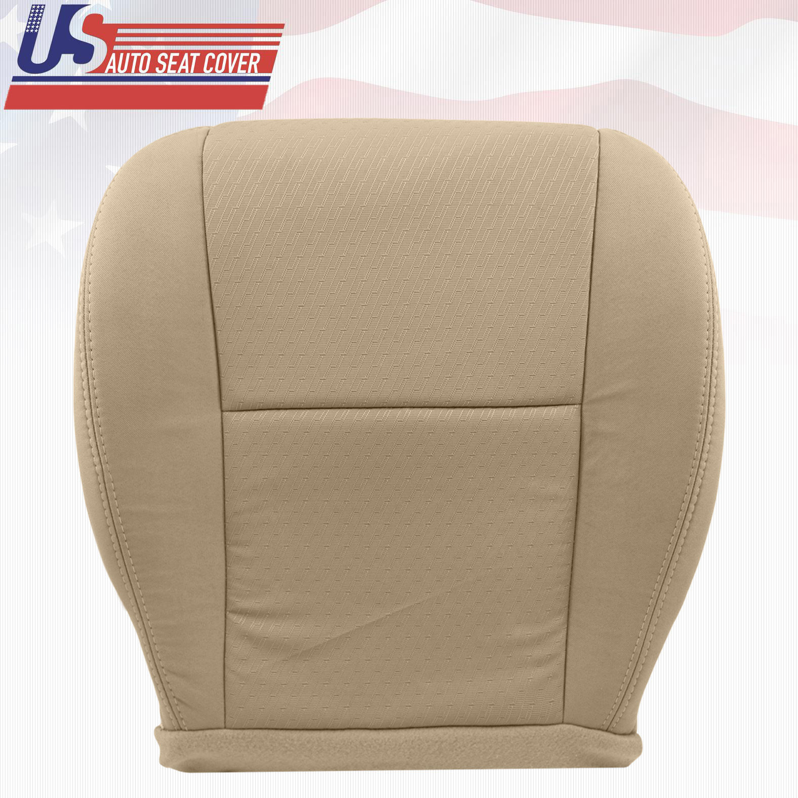 2007~2014 Chevy Silverado Passenger Side Bottom Replacement Cloth Seat Cover Tan