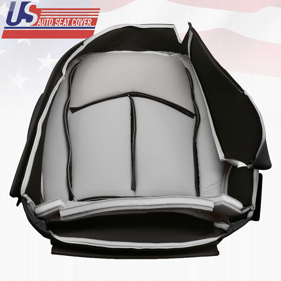 Thumbnail: For 2003-2009 Mercedes-Benz E350 Top/Bottom Perforated leather Cover Black