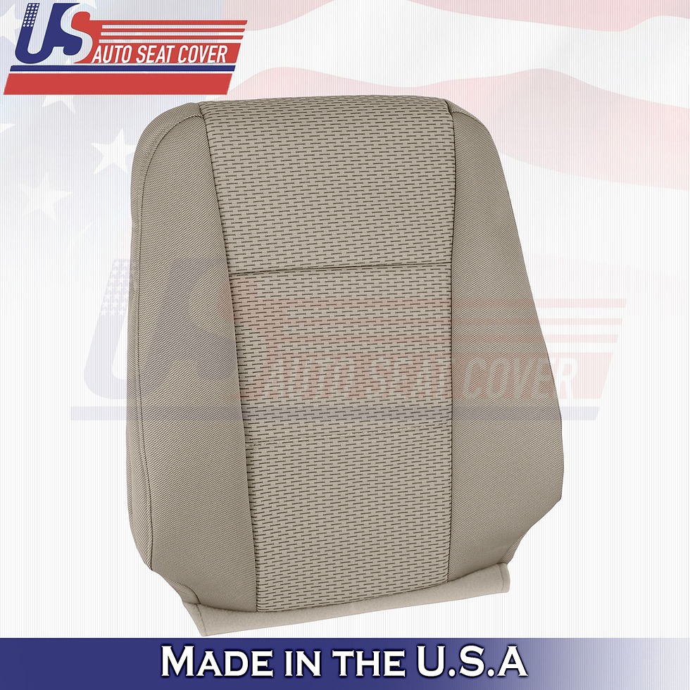 Thumbnail: 2015-2019 Ford F-150 XLT Driver Top/Bottom Cloth seat cover Tan