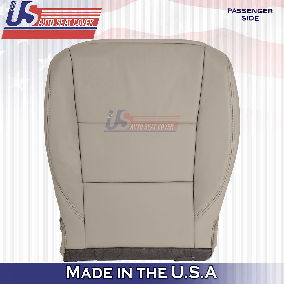 2016-2020 Toyota Sienna Passenger Bottom Leather seat cover Tan