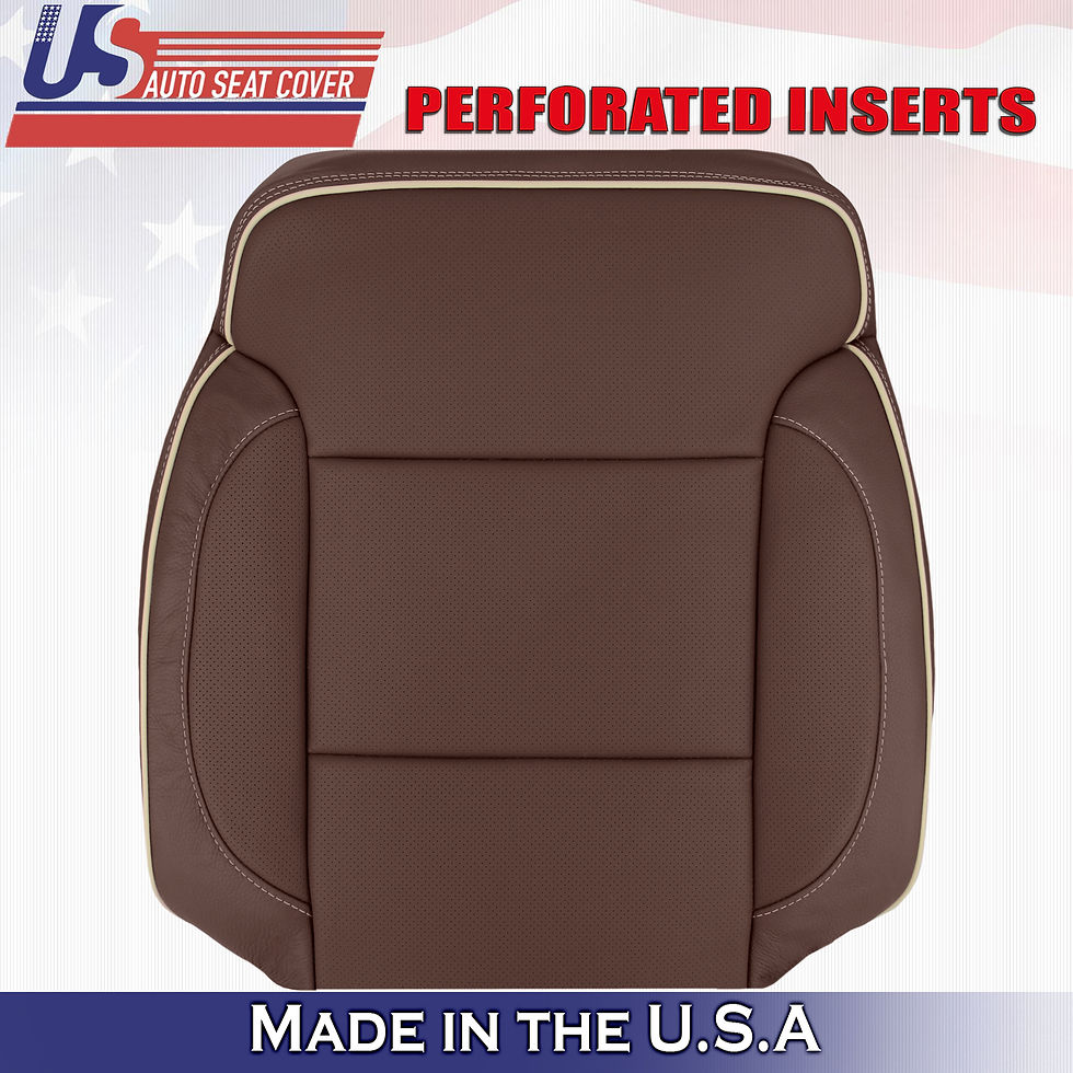2014-2019 Chevy Silverado HIGH COUNTRY Driver Top Leather Cover Brown