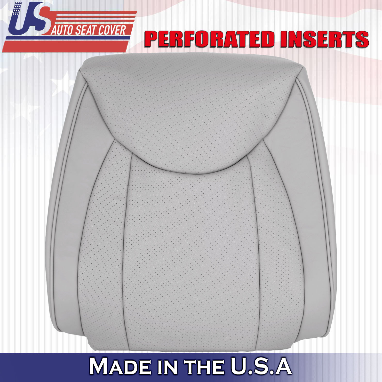 2001-2006 Lexus LS430 Driver Top Leather Cover In Gray Perforated