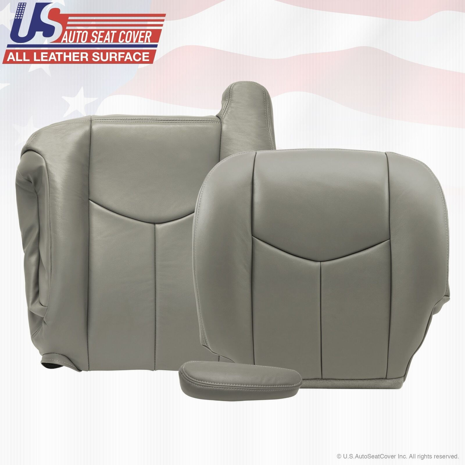 2003 - 2006 Chevy Tahoe Suburban Driver Set Vinyl Seat Covers Gray 922