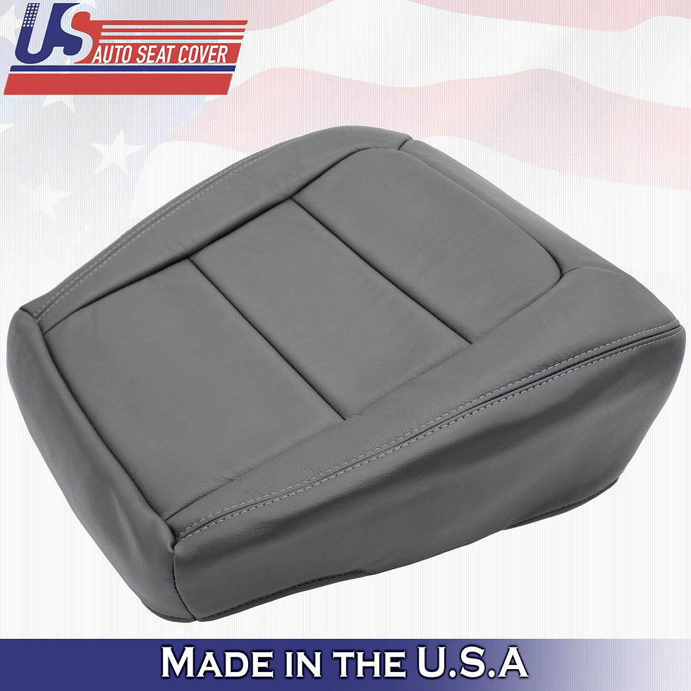 2001 2002 Ford Explorer Sport Track Passenger Bottom Leather Seat Cover Gray