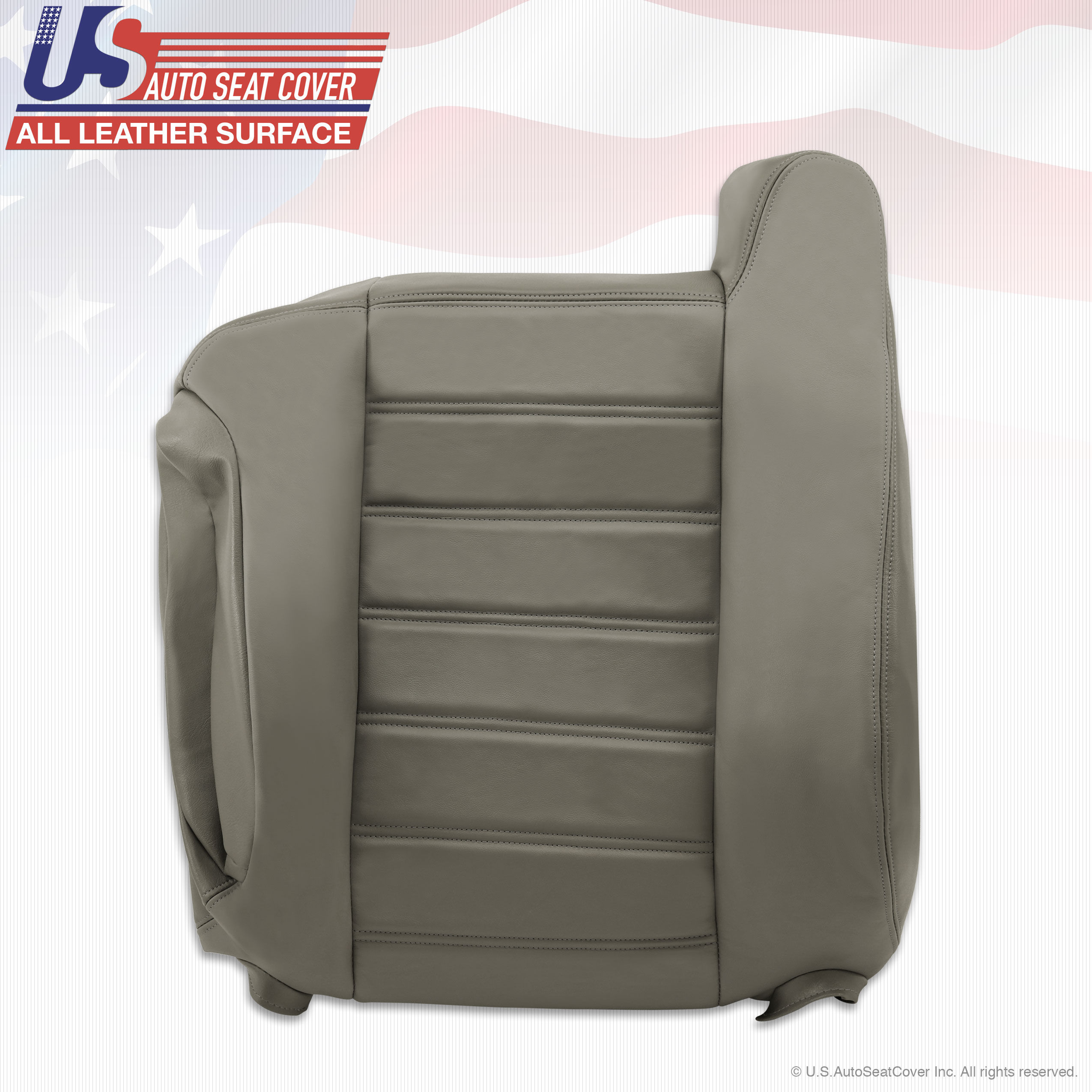 2003-2007 Hummer H2 Driver top Lean Back VINYL Seat Cover Wheat Gray