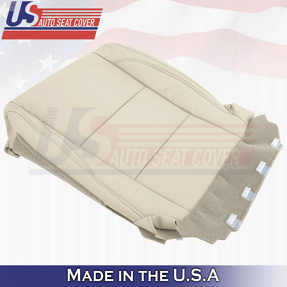 Thumbnail: 2014 to 2019 Toyota Highlander Driver & Passenger Bottoms Leather Cover Tan