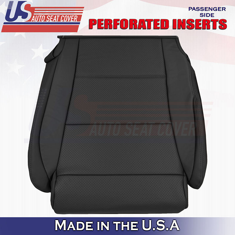 Thumbnail: 2013-2020 Lexus GS350 F-Sport Driver/Passenger Bottom Leather seat Cover Black
