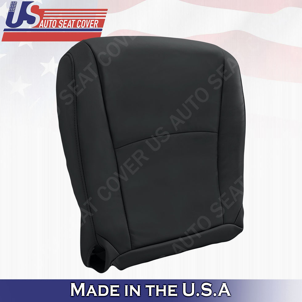 Thumbnail: 2008-2013 Toyota Highlander Driver Bottom Leather Seat Cover Black