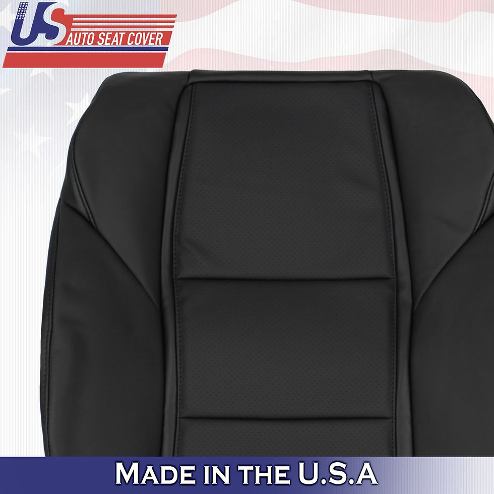 Thumbnail: fits 2009-2014 Acura TL Passenger Top Leather Black cover Perforated
