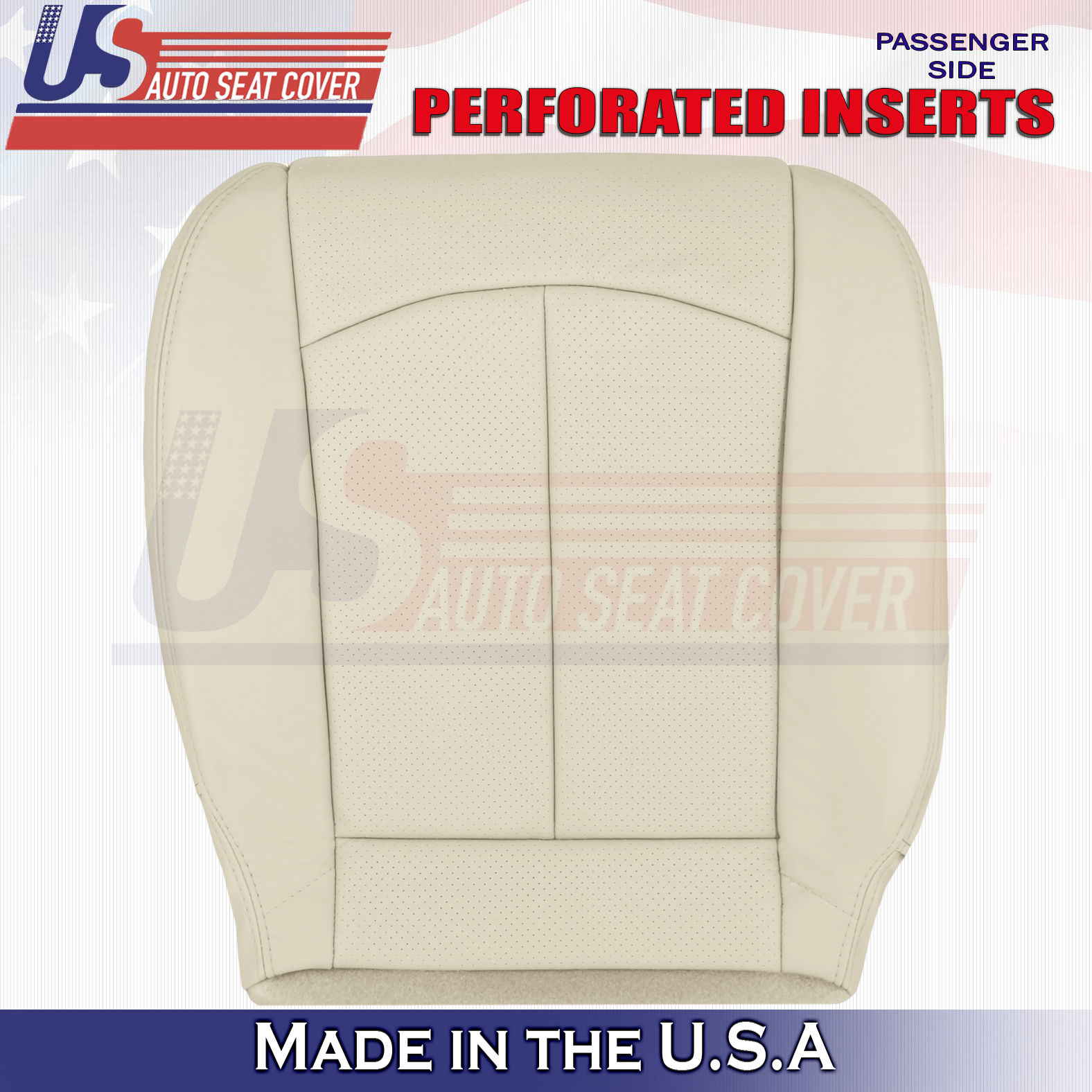 2009-2013 Infiniti G37/Q40 Passenger Bottom Leather seat Cover Tan