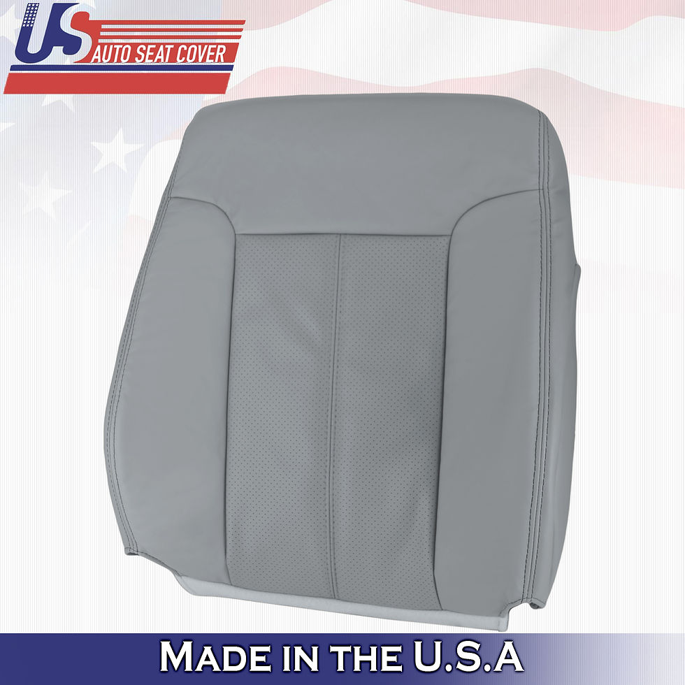 Thumbnail: c2011-2016 Ford F250 Lariat Driver & Passenger Tops Leather Covers Gray