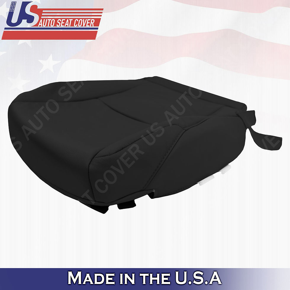 Thumbnail: For 2010-2014 Toyota 4runner Passenger side Bottom Leather Seat Cover Black