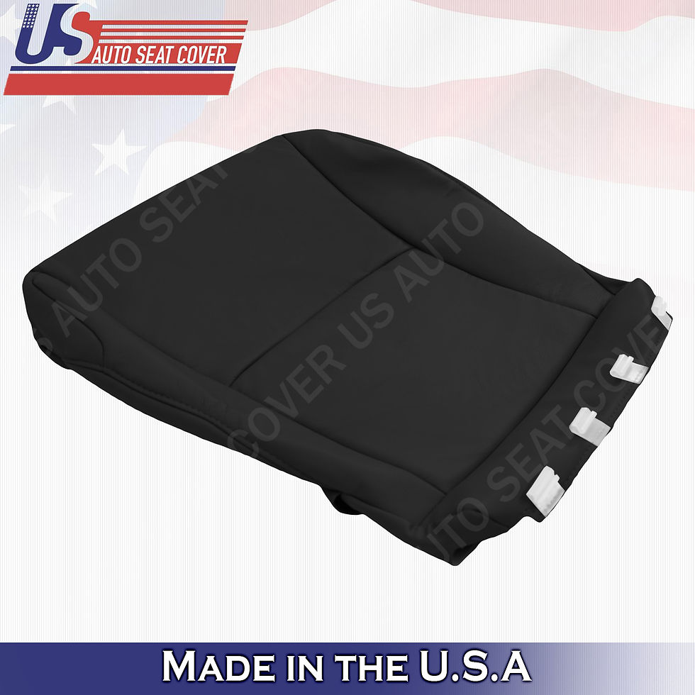 Thumbnail: For 2010-2014 Toyota 4runner Passenger side Bottom Leather Seat Cover Black