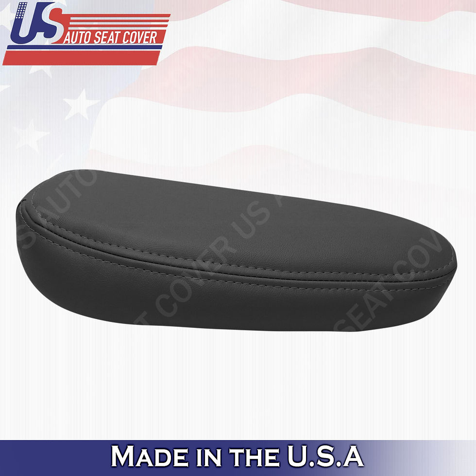 2003-2006 Chevy Avalanche Front Armrest Synthetic Leather Cover Dark Gray