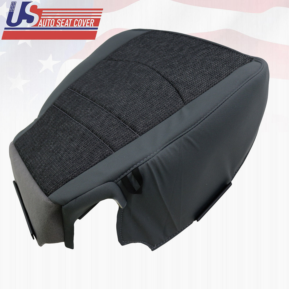 2013 2018 Dodge Ram SLT Outdoorsman Passenger Bottom Cloth Seat Cover Dark Gray usautoseatcover