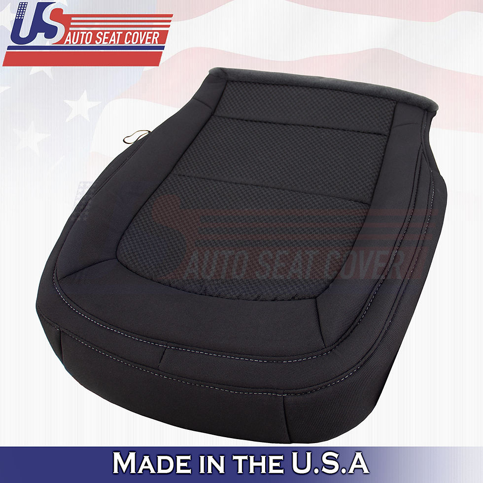 Thumbnail: 2015 to 2021 Chevy Colorado Driver Bottom Cloth seat cover Black
