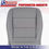 Thumbnail: 2006-2010 Volkswagen Jetta Driver/Passenger Top/Bottom Leather seat Covers Gray