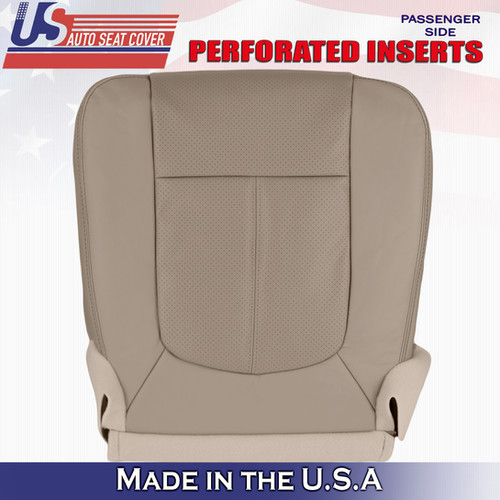 20112016 Ford F250 Lariat Passenger Bottom Leather Tan Seat Cover
