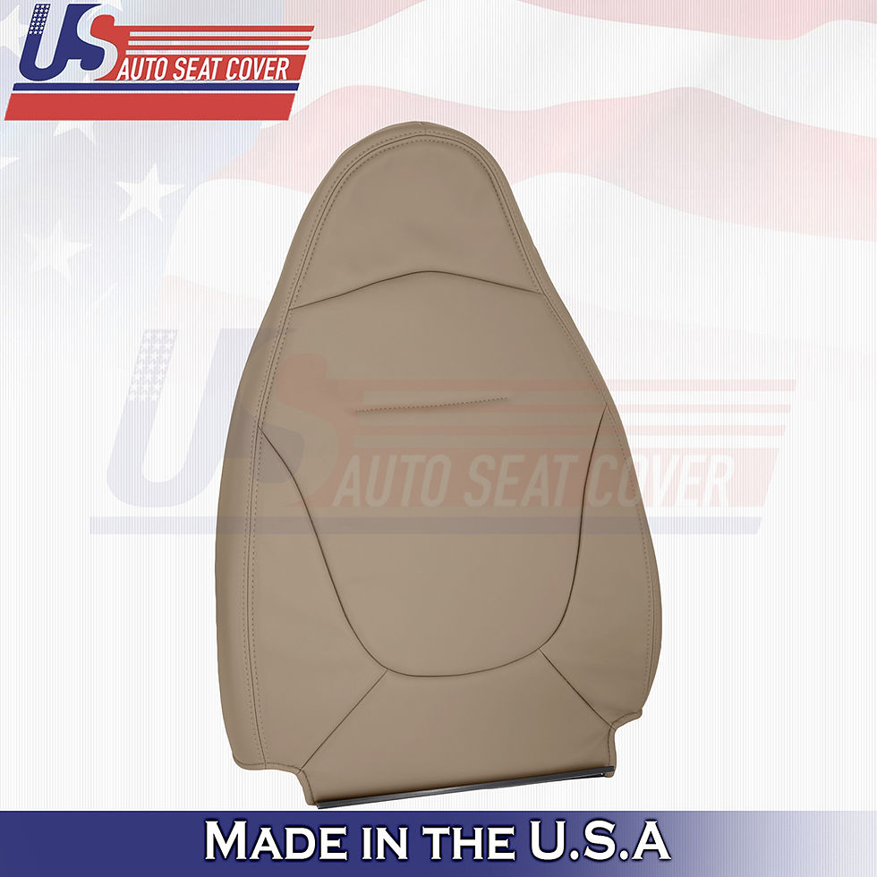 Thumbnail: 1997 1998 Ford F150 Lariat Driver Top/Bottom Leather Seat Covers Tan