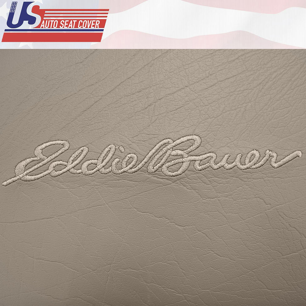 Thumbnail: 1992-1996 Ford Bronco Eddie Bauer Driver Top Lean Back Seat Cover Med. Mocha Tan