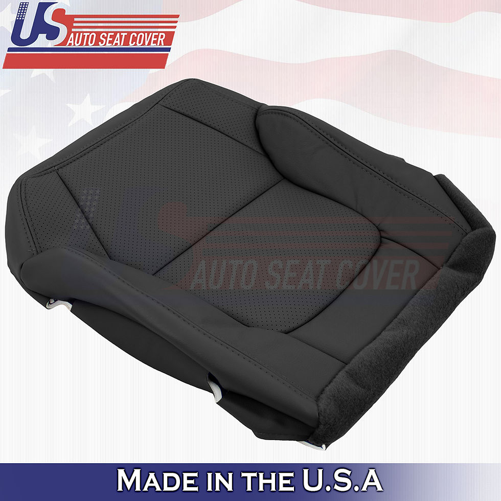Thumbnail: 2001 2002 2003 Acura CL Type- S Driver Top& Bottom Perf Leather Cover Black
