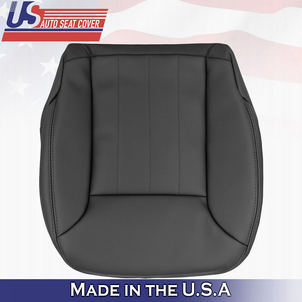 Thumbnail: 2006 2007 2008 Mercedes Benz ML350 Passenger Bottom Leather Seat Cover Black