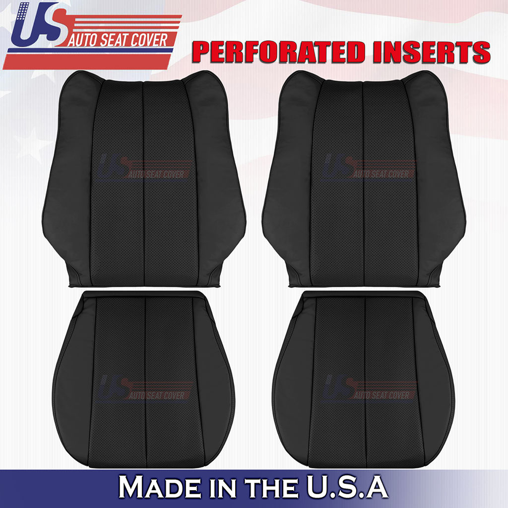 1999-2003 Toyota Camry Solara Driver/Passenger Set Leather seat Covers Black