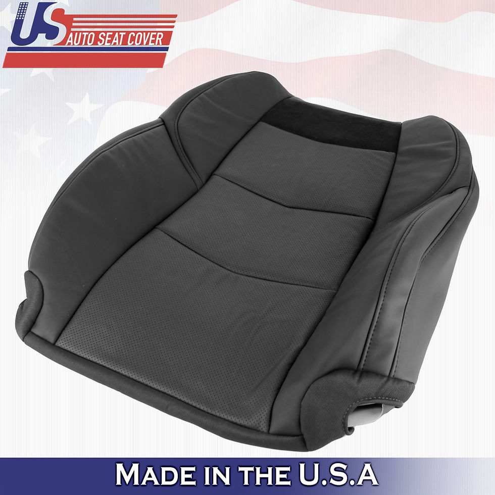 Thumbnail: 2015-2020 Cadillac Escalade - Driver Top in Leather Cover Black Perforated