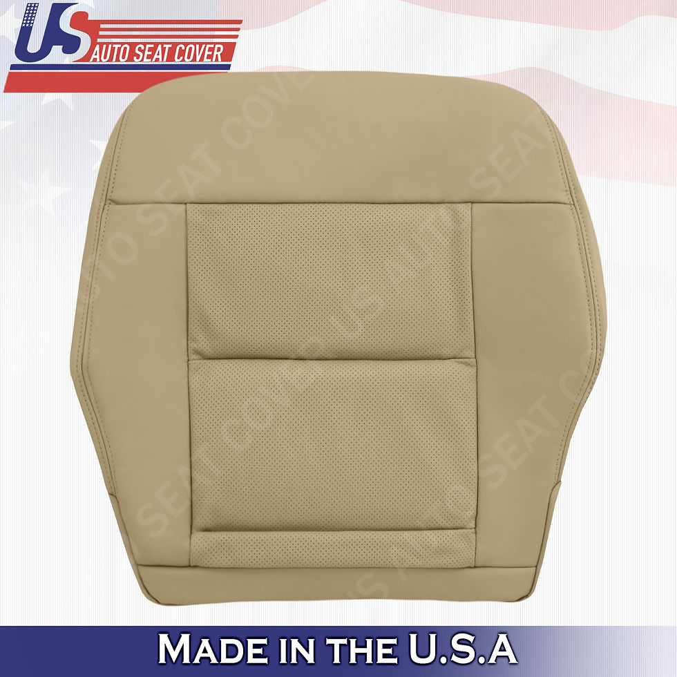 FITS 2014-2016 Mercedes Benz E350 PASSENGER Bottom PERF. Leather Cover Silk Tan