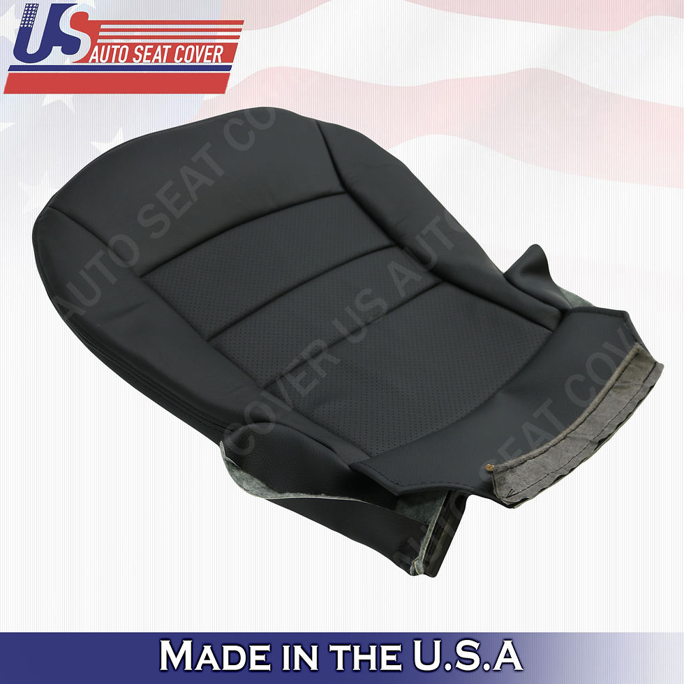 Thumbnail: 2005 TO 2013 Chevy Corvette Passenger Bottom Perf. Leather Cover Black