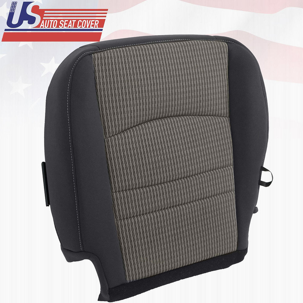 20092012 Dodge Ram SLT Driver Side Bottom CLOTH Seat Cover Gray/Black