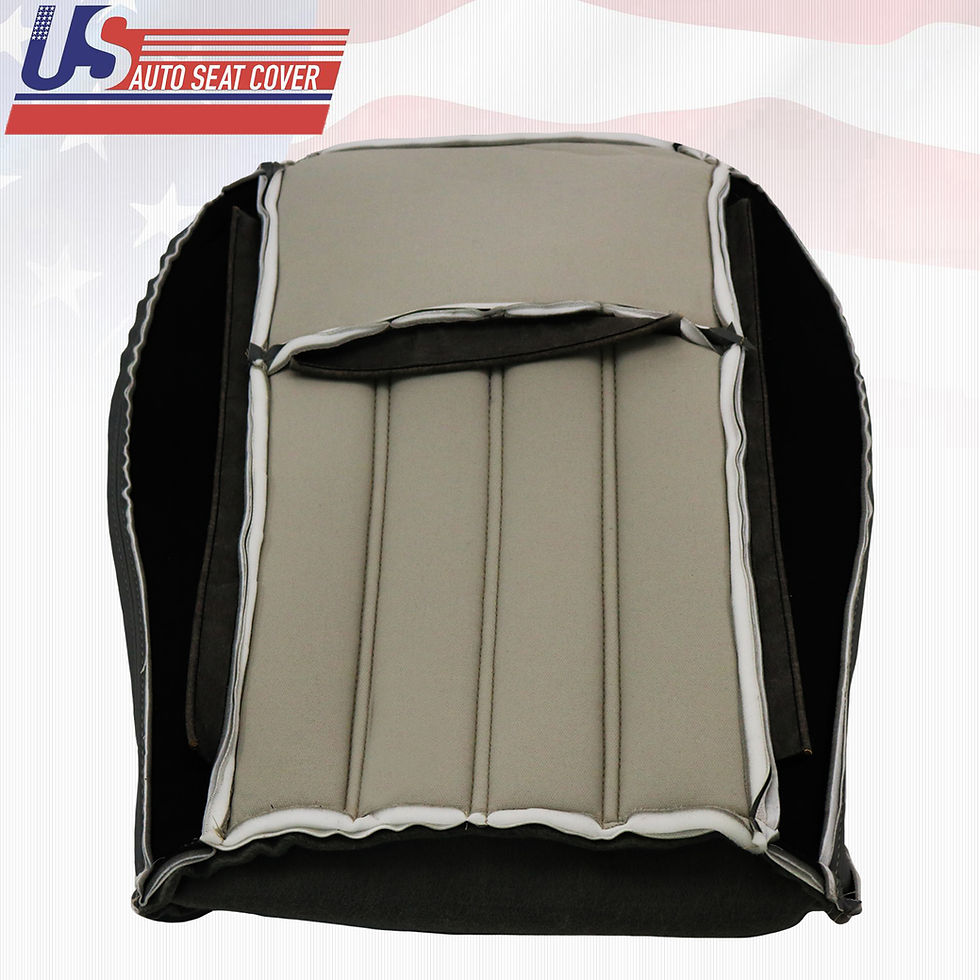 Thumbnail: For 2005-2010 Chrysler 200 300 Driver & Passenger Bottom Seat Cover Black