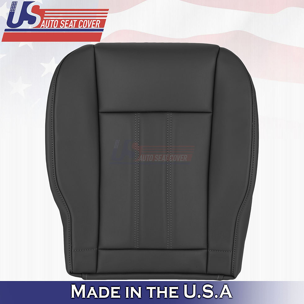 Driver Side Bottom Leather Seat Cover For Chrysler Town & Country 2011-2016 – Black