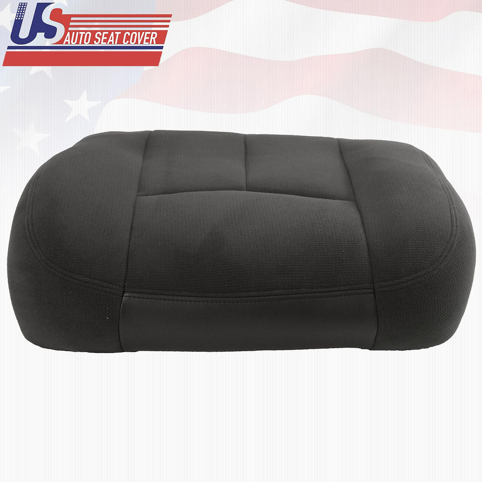Thumbnail: 2003 2004 GMC Sierra 3500 Driver Bottom Replacement Cloth Seat Cover DARK GRAY