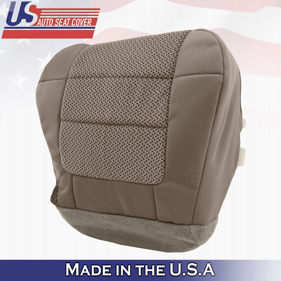 Thumbnail: 2001-2003 Ford F150 XLT DRIVER PASSENGER Bottom Cloth Cover Med. Parchment Tan