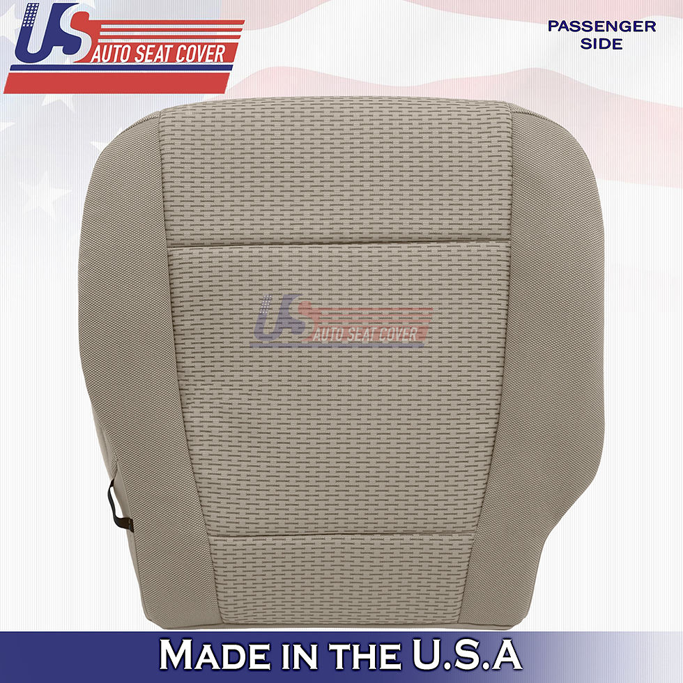 Thumbnail: 2015-2019 Ford F-150 XLT- Driver/Passenger Side Bottom Cloth Seat Covers Tan