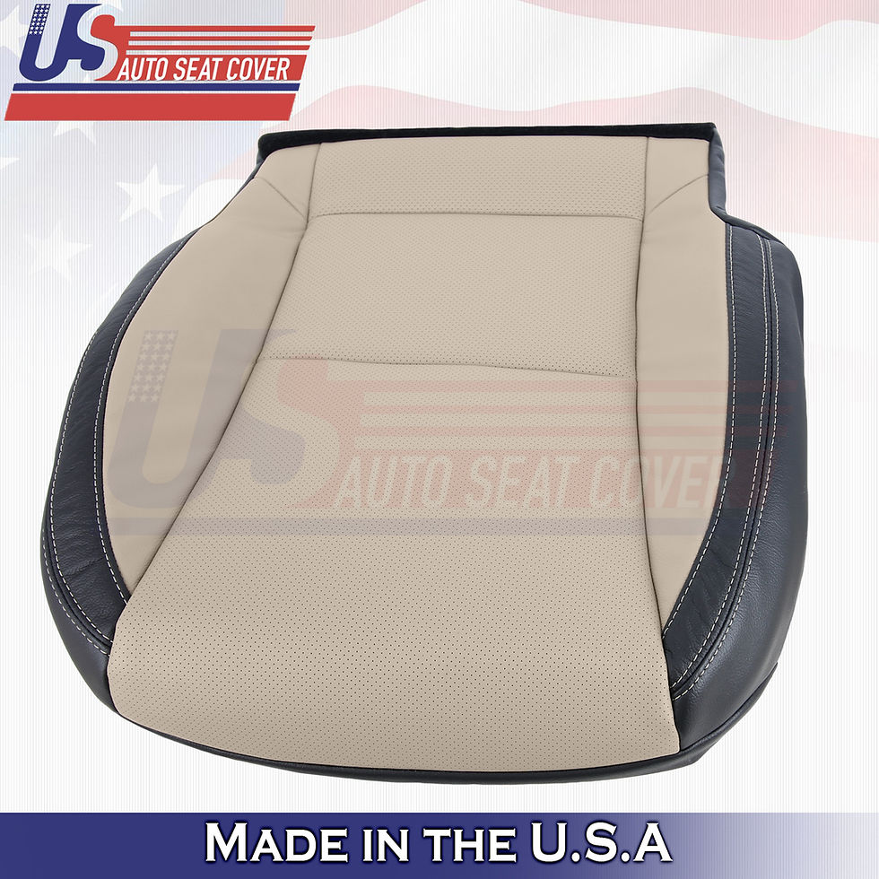 Thumbnail: 2010-2012 Chevy Camaro Driver Bottom Leather seat cover Tan