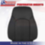 2008 to 2013 Cadillac CTS Driver Top Leather Seat Cover Black Perforated