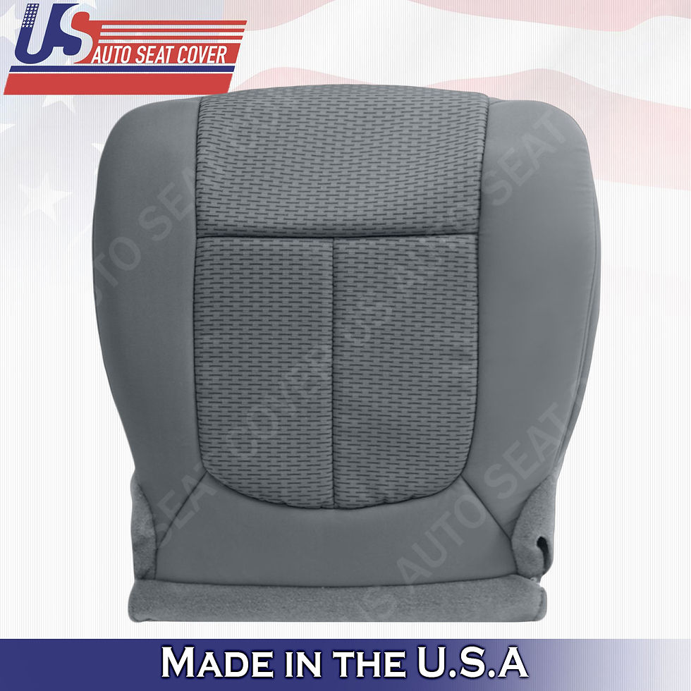 2011-2014 Ford F150 Passenger Bottom Cloth seat Cover Steel Gray