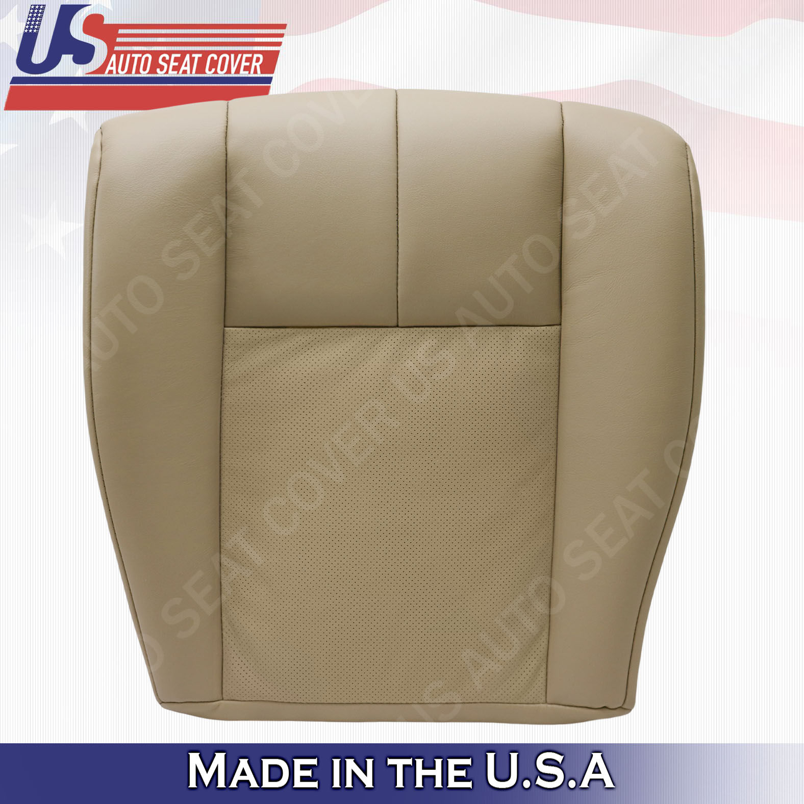 2005-2011 Cadillac STS Passenger Bottom Perforated Seat Cover Tan
