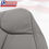 Thumbnail: 1999 - 2001 Jeep Grand Cherokee Passenger Backrest Leather Seat Cover in Gray