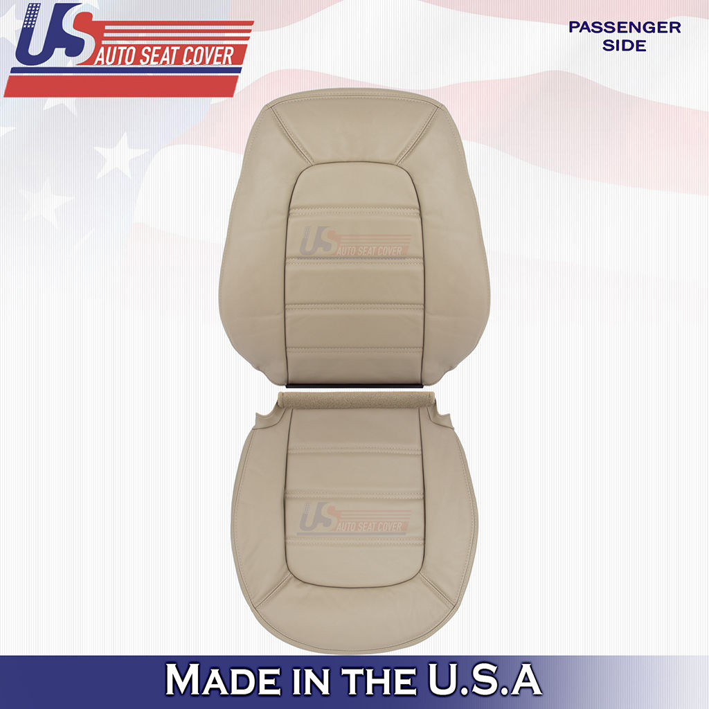2002-2005 Ford Explorer XLT Passenger Top Bottom Leather Seat Cover Tan