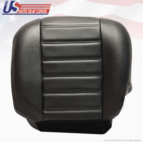Black Leather Seat Cover For 2003-2007 Hummer H2 Driver Side Bottom | US Leather