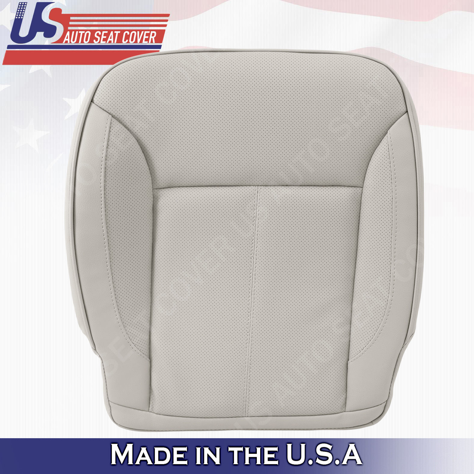 For 2007-2012 Mercedes Benz GL450 Driver Bottom Perforated Leather Cover Gray