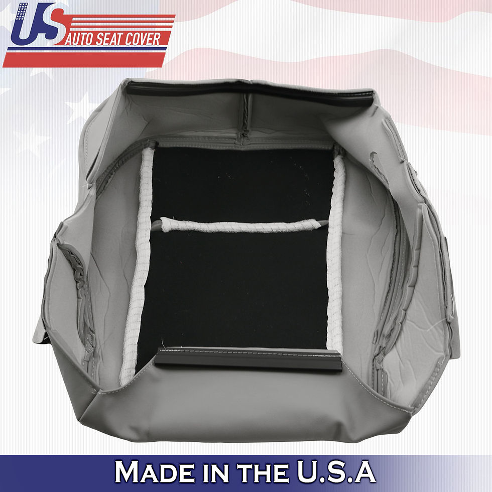 Thumbnail: 2004 2005 Cadillac CTS Front DRIVER Side Bottom Leather Seat Cover In "Gray"