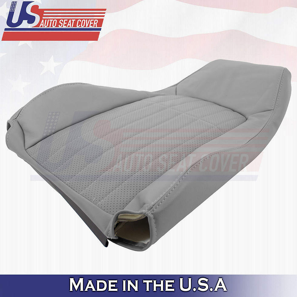 Thumbnail: 1997 to 2002 Chevy Camaro Passenger Top& Bottom Leather Cover Gray