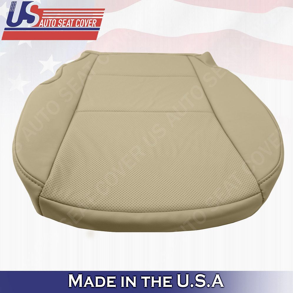 Driver bottom perforated tan leather seat cover for 20132018 Acura RDX usautoseatcover