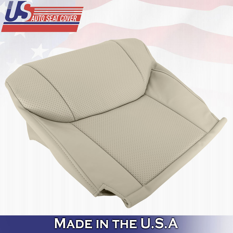 Thumbnail: 2005-2012 FOR TOYOTA AVALON PASSENGER BOTTOM LEATHER W/PERFORATED INSERTS "TAN"