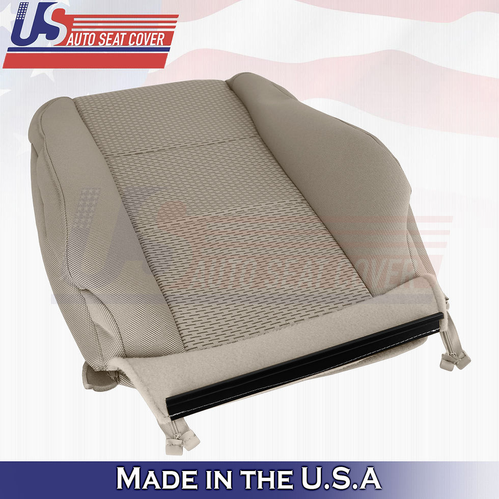 Thumbnail: 2015-2019 Ford F-150 XLT Driver Top/Bottom Cloth seat cover Tan